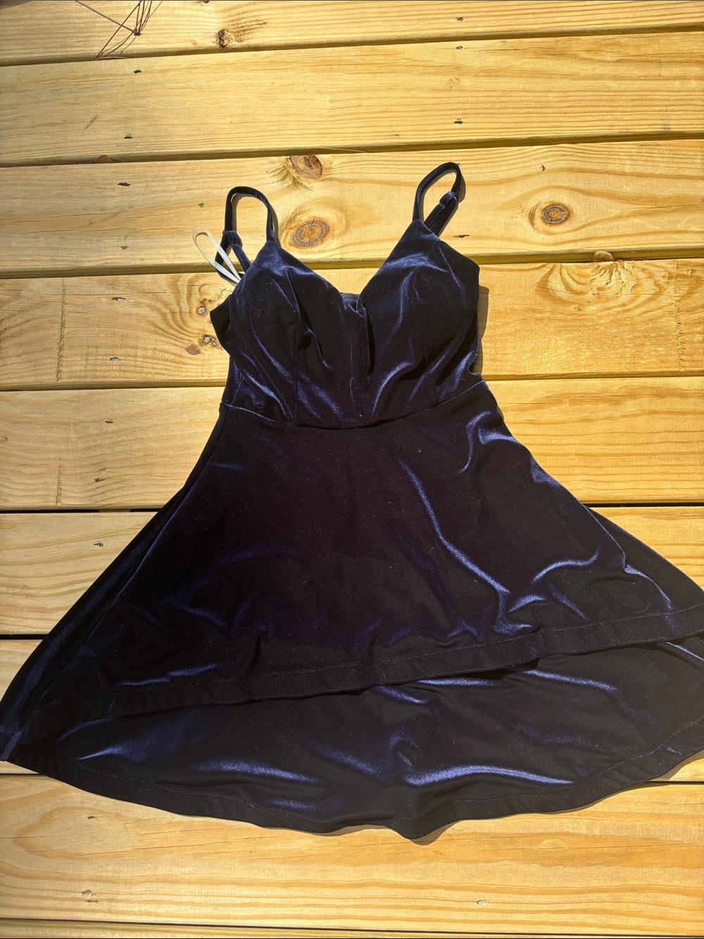 Velvet Slip Dress juniors  - Deep Navy size 1 Xtraordinary homecoming/ party